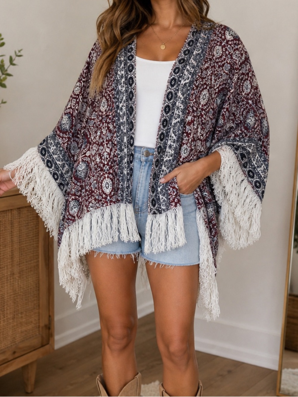 NWT • Idyllwind • Fringe Cover Up •